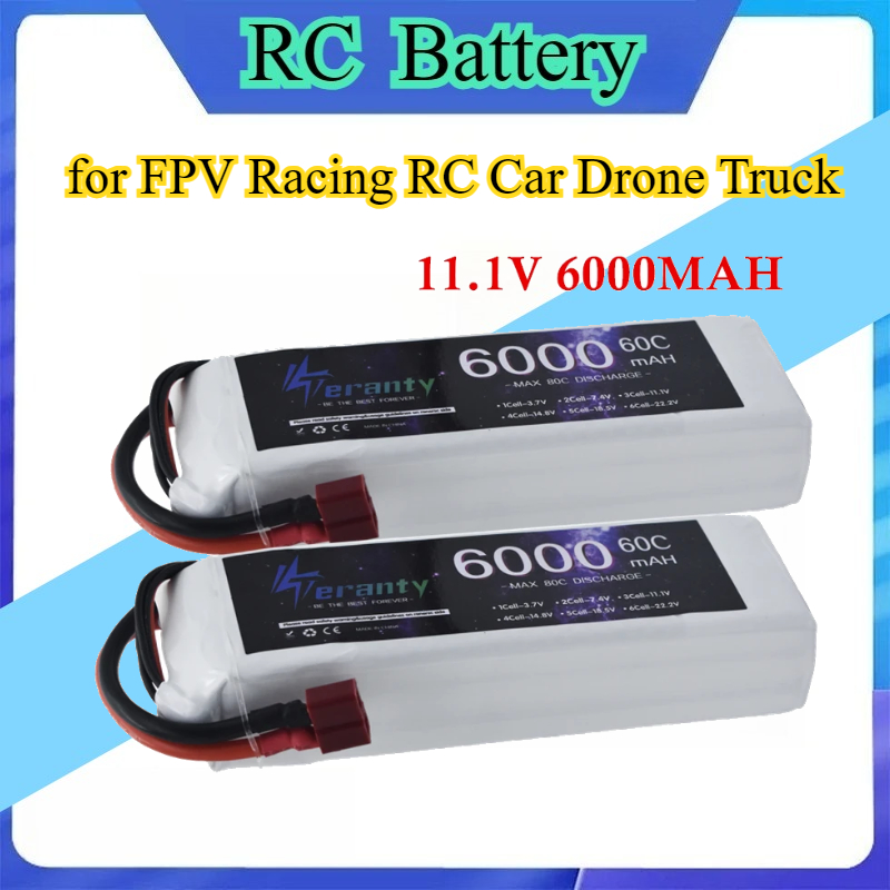 Drone Rc Truck - Batería Lipo de 3S 11.1V 6000mAh