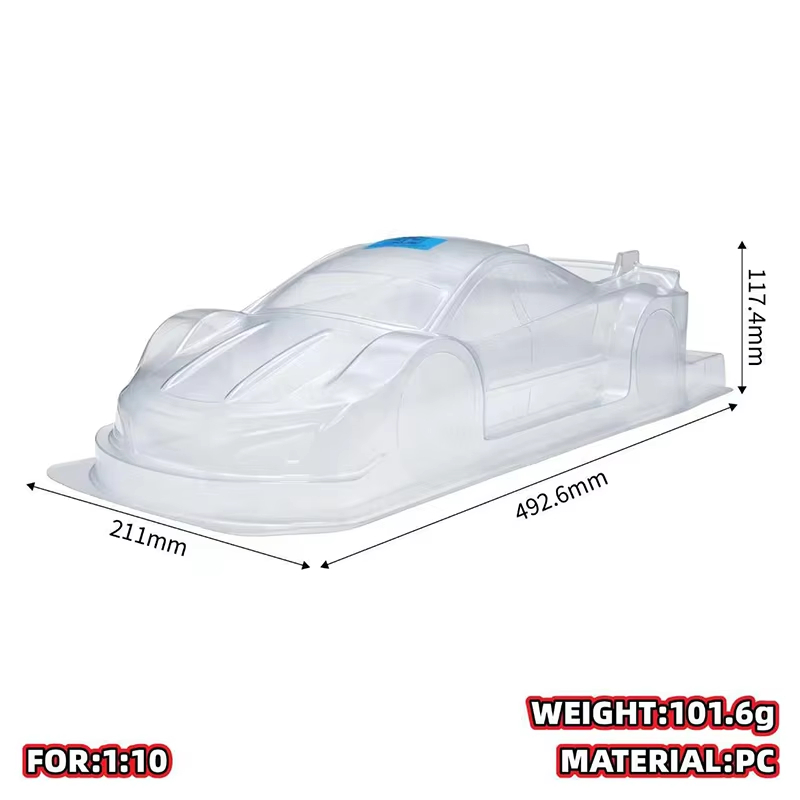 1 unidad, carrocería de polica - Rc Car Body Shell reseña y precio