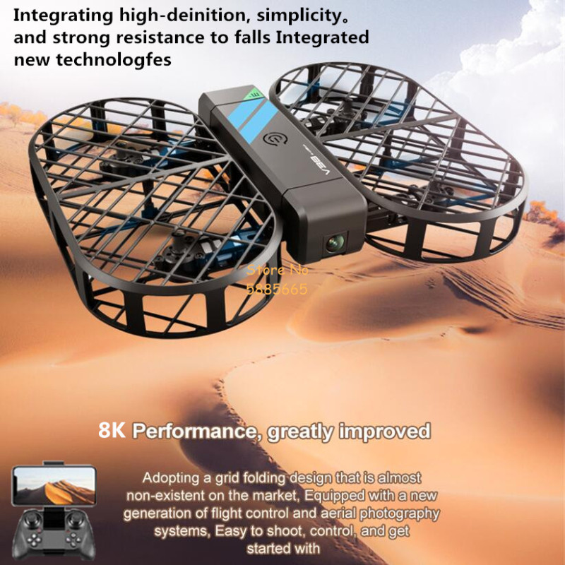Cámara HD 8K 360 °   Protecció - Rc Drone Uav reseña y precio