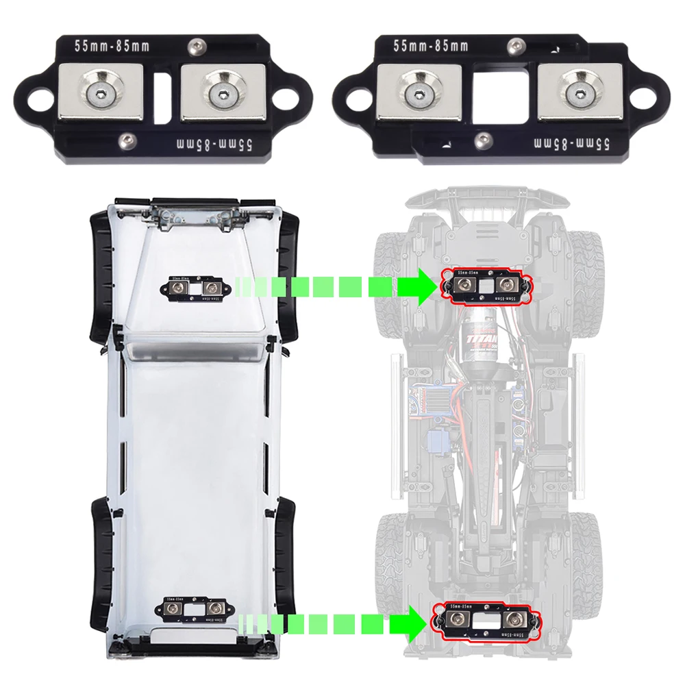 4 Uds 55-85mm postes magnético - Rc Car Body Shell reseña y precio