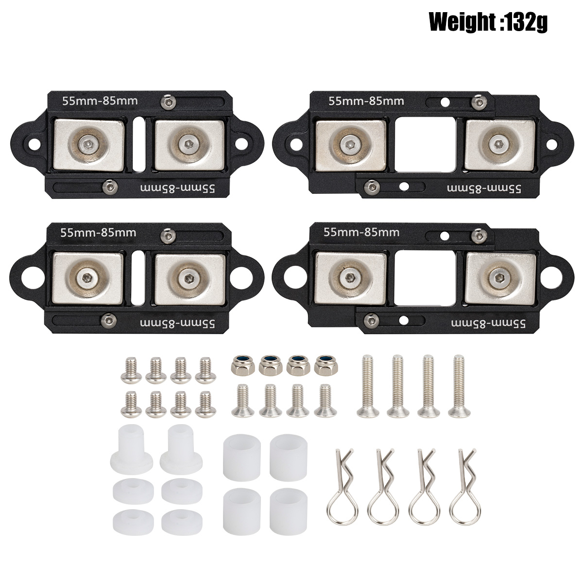 4 Uds 55-85mm postes magnético - Rc Car Body Shell reseña y precio