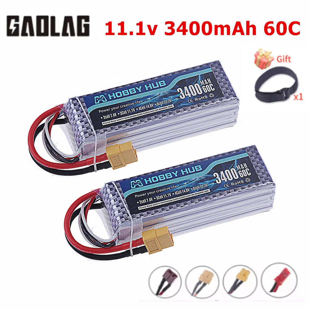 Batería Lipo 3S 11,1 V 3400mAh - Drone Rc Truck reseña y precio
