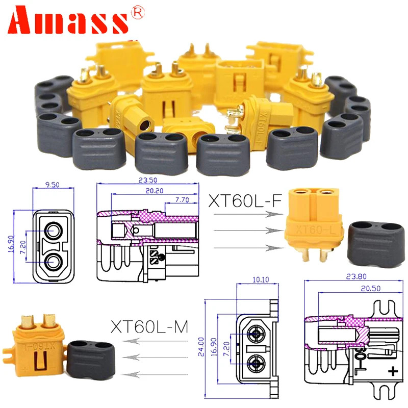 5 pares/lote de conectores Ama - Drone Rc Truck reseña y precio