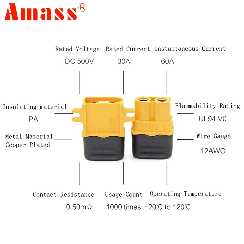 5 pares/lote de conectores Ama - Drone Rc Truck reseña y precio