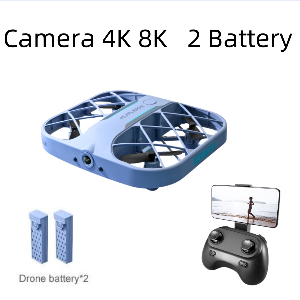 Dron JJRC H107 FPV RC con 2 Ba - Drone Rc Camera reseña y precio